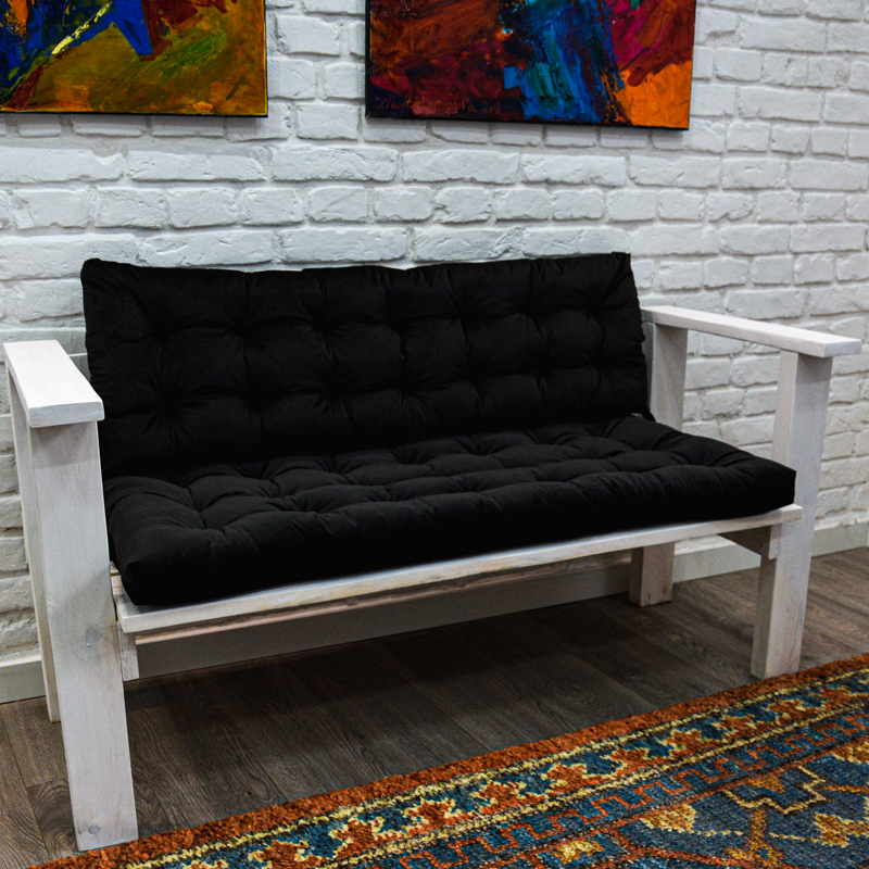 

Подушка для садовой мебели Time Textile Velours Coal Черный 13738-sp 60х120 см