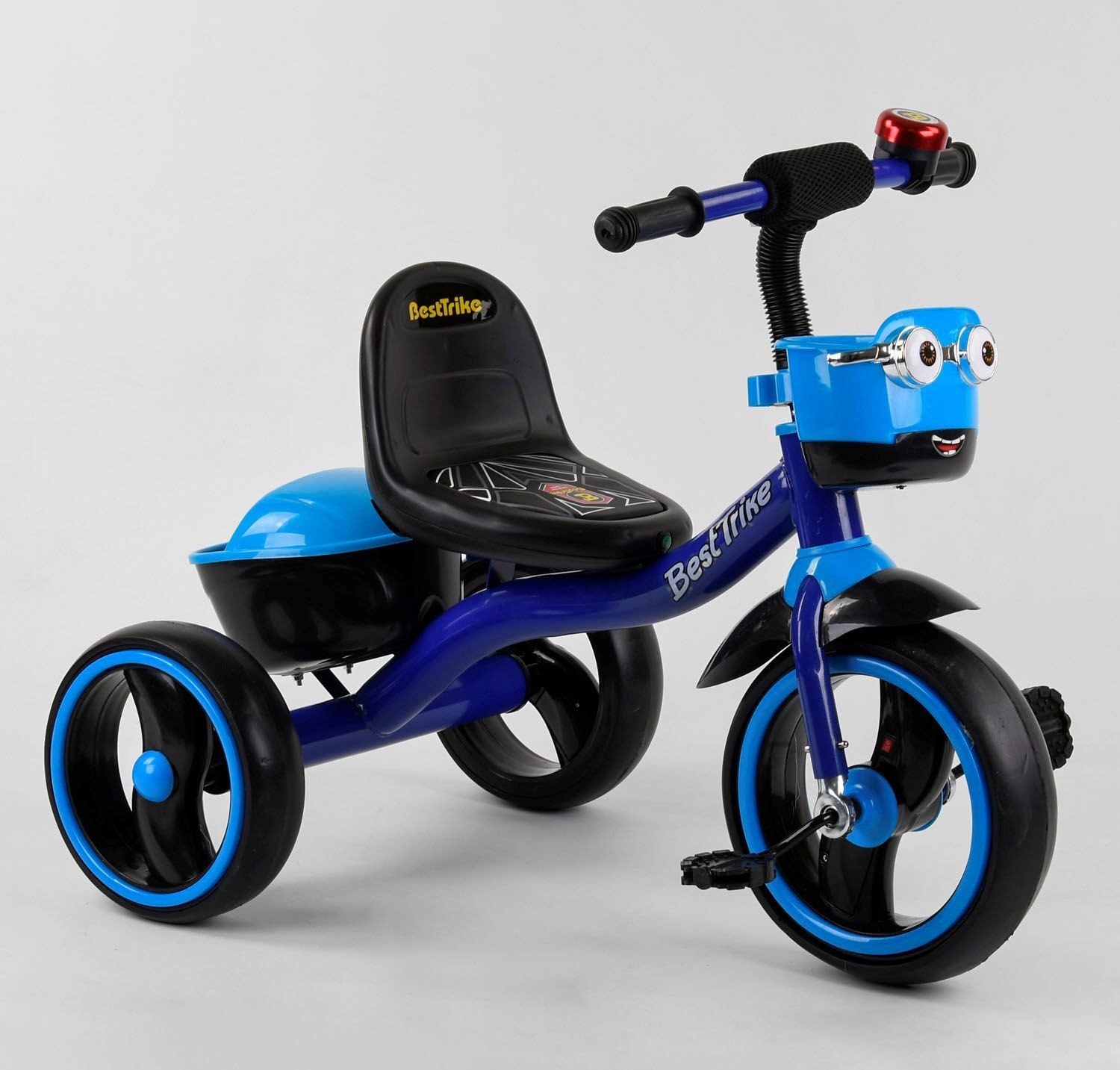 

Велосипед детский 3-х колёсный Best Trike 32102 пено колесо EVA со светом и звуком, звоночек, 2 корзины, переднее d=10’’, заднее d=8’’, в коробке