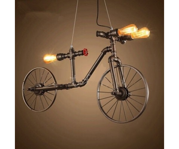 

Подвесной светильник из труб Creative Bicycle