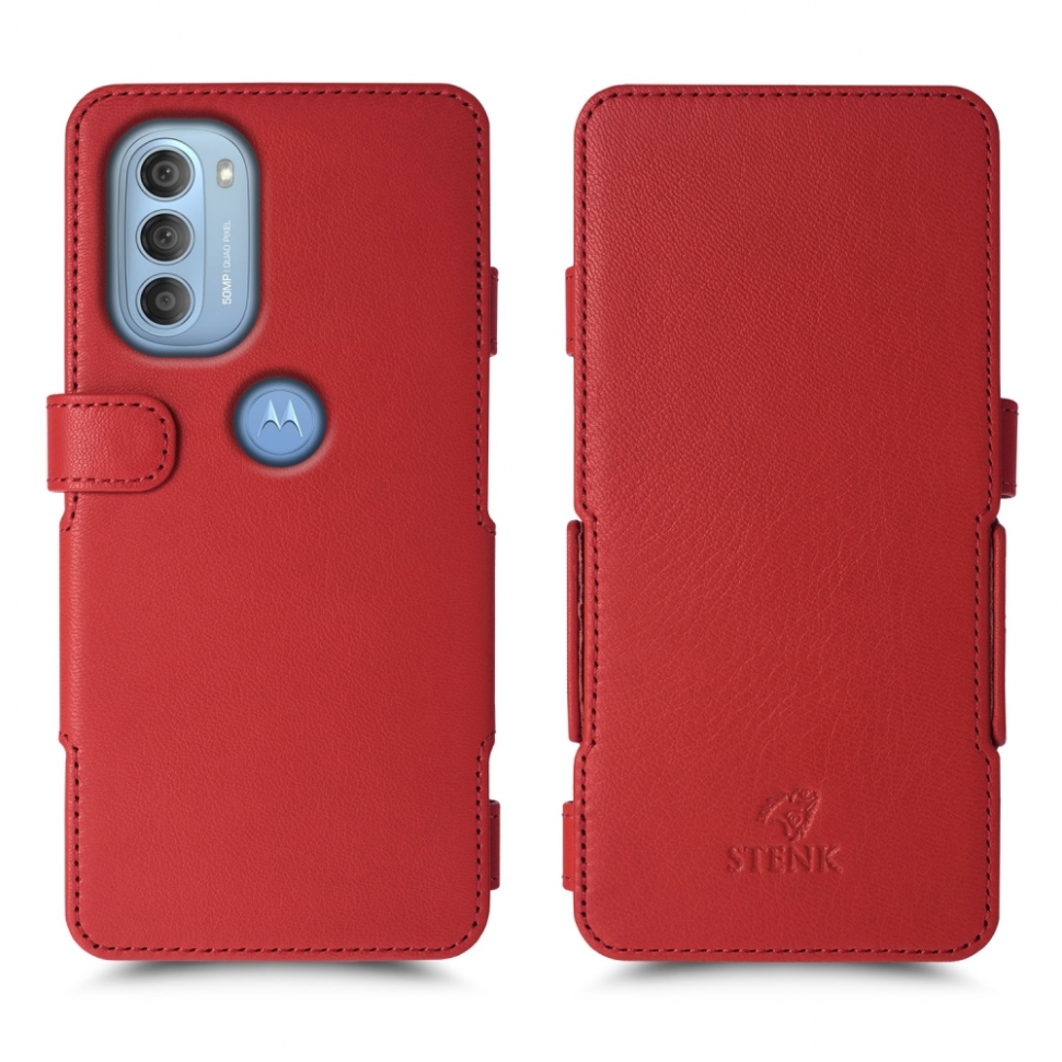 

Чехол книжка Stenk Prime для Motorola Moto G51 5G Красный