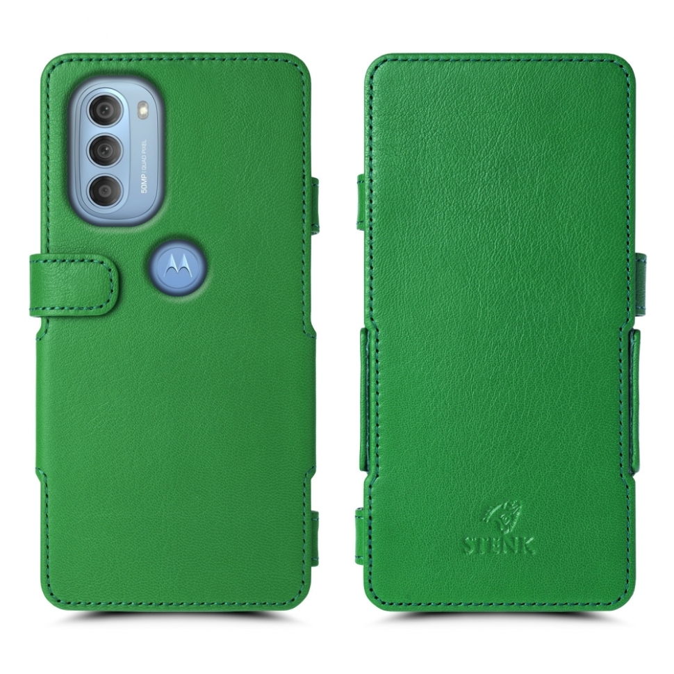 

Чехол книжка Stenk Prime для Motorola Moto G51 5G Зелёный