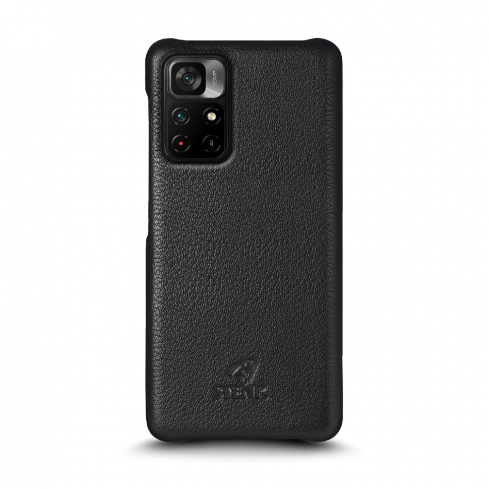 

Кожаная накладка Stenk Cover для Xiaomi Poco M4 Pro 5G Чёрная