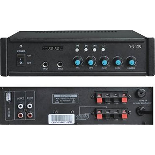 

Трансляционный усилитель Younasi Y-B40U, 25 Вт, 12V DC, USB