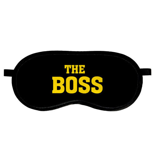 

Маска для сна (на глаза) с принтом "The Boss"