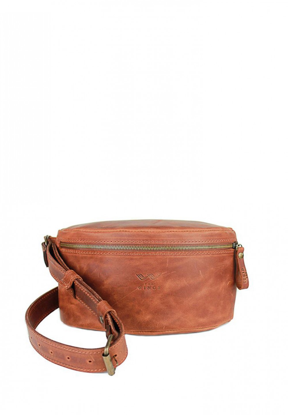 

Женская кожаная поясная сумка светло-коричневая винтажная TW-BELTBAG-KON-CRZ