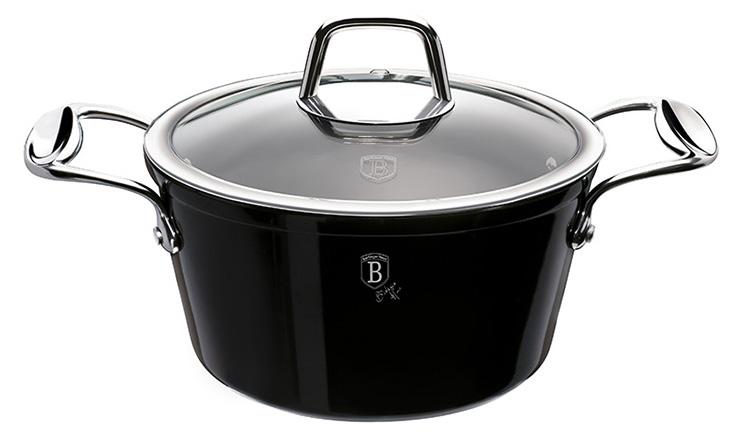 

Кастрюля Berlinger Haus Black Royal 4.1л, титановое антипригарное покрытие Черная