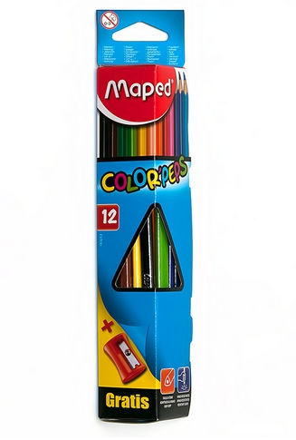 

Карандаши цветные Maped Color Peps 12 цветов с точилкой 183213