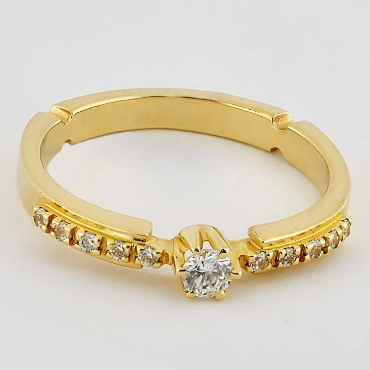 

Кольцо из желтого золота Alexs Jewel K150-39550004. Размер 17,5