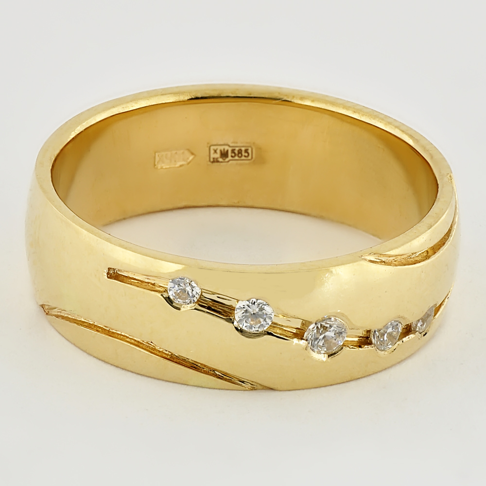 

Обручальное кольцо из желтого золота Alexs Jewel O0073-43310003
