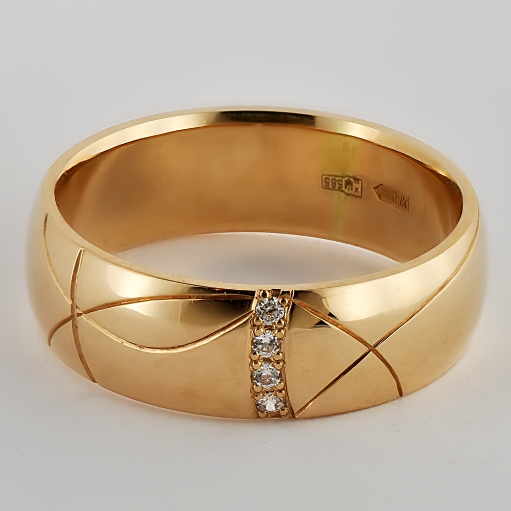 

Обручальное кольцо из красного золота Alexs Jewel O0068-43230007