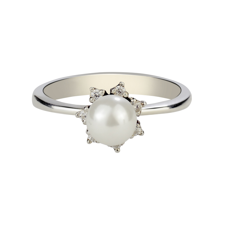 

Кольцо из белого золота Alexs Jewel K357-50900003. Размер 17