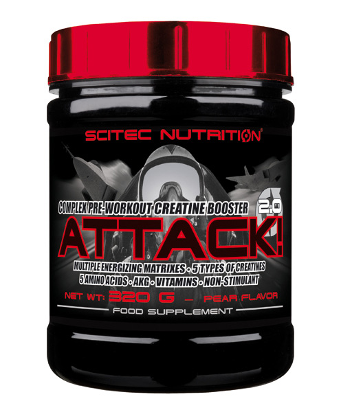

Креатин перед тренировкой ATTACK 2.0 320 g SCITEC NUTRITION pear