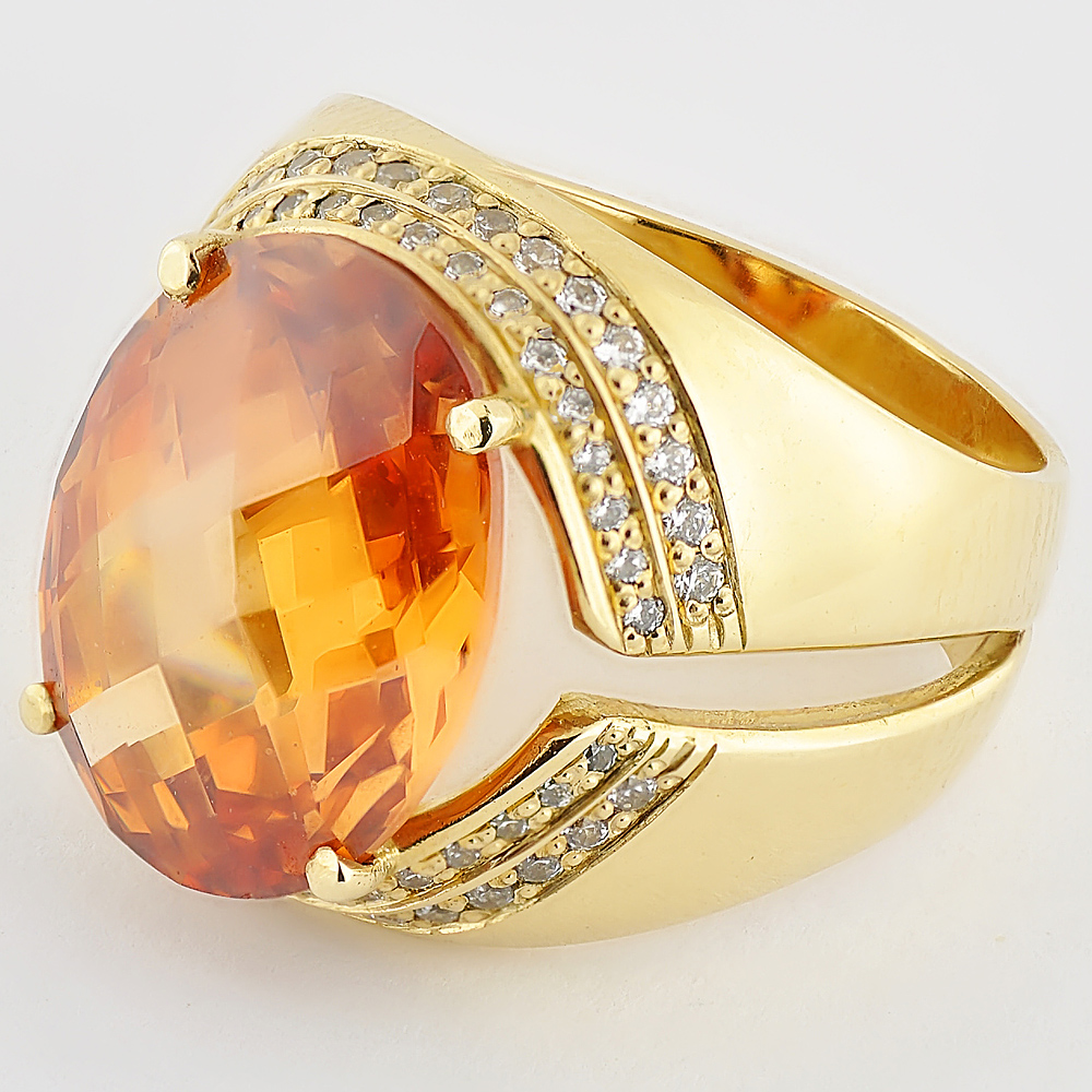 

Кольцо из желтого золота Alexs Jewel K129-39160004. Размер 18