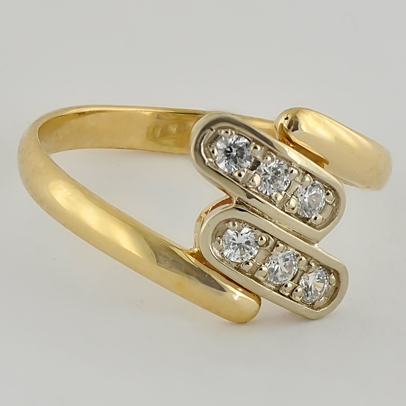 

Кольцо из желто-белого золота Alexs Jewel K142-3930. Размер 15,5