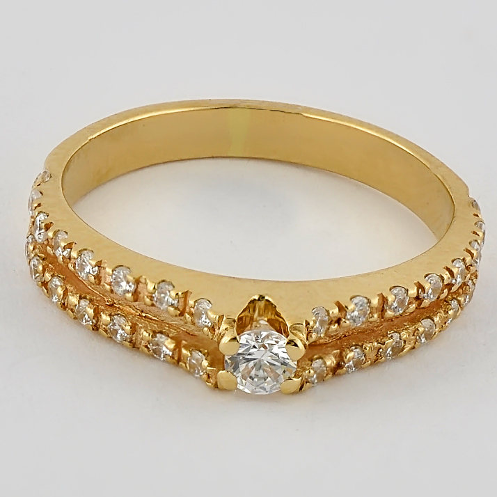

Кольцо из желтого золота Alexs Jewel K171-40030004. Размер 17,5