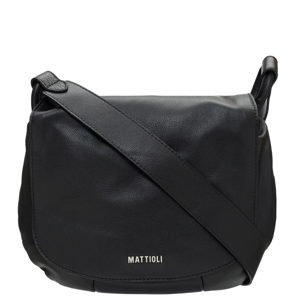 

Сумка женская из натуральной итальянской кожи Mattioli 074-20C черного цвета
