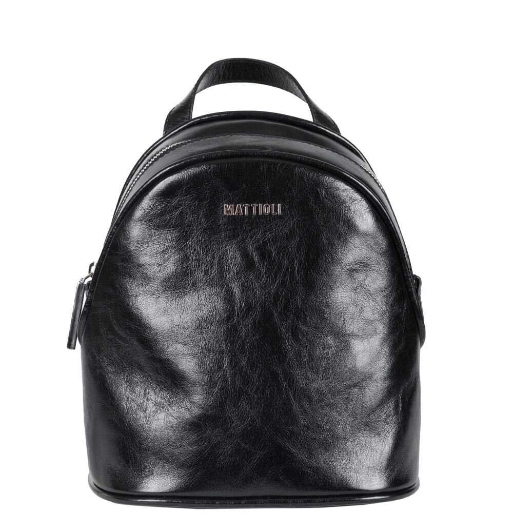 

Женский рюкзак из натуральной итальянской кожи Mattioli 029-20C черный