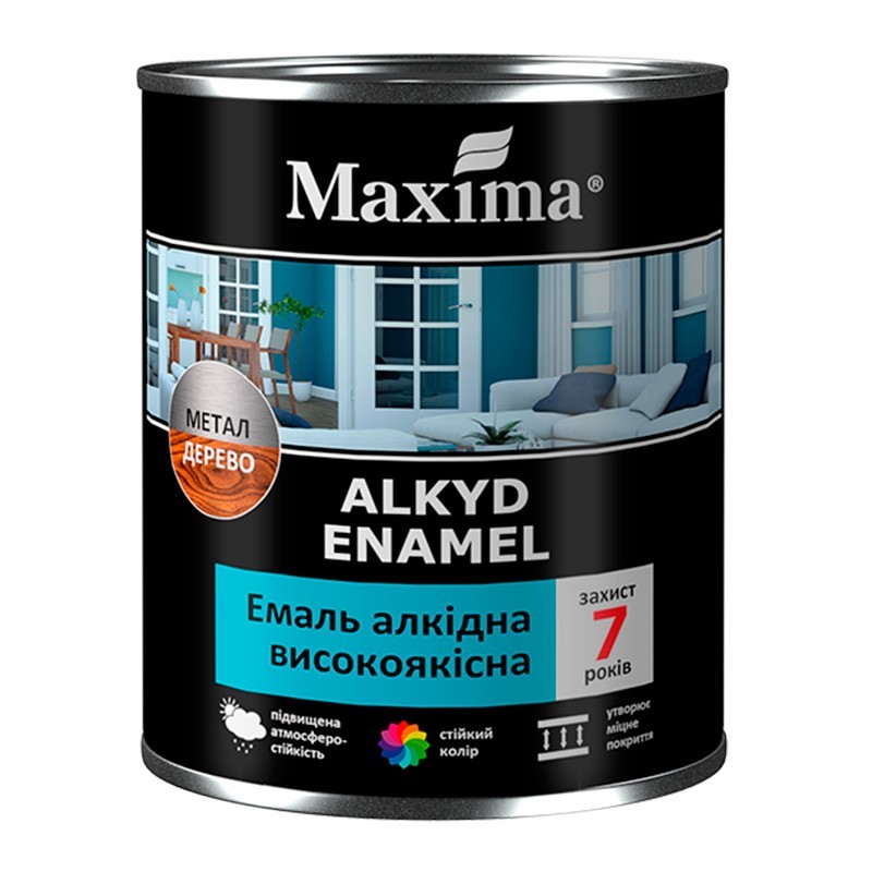 

Эмаль алкидная высококачественная Maxima матовая черная 40 кг