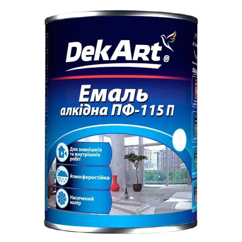 

Эмаль алкидная ПФ-115П DekArt глянцевая темно-серая 50 кг