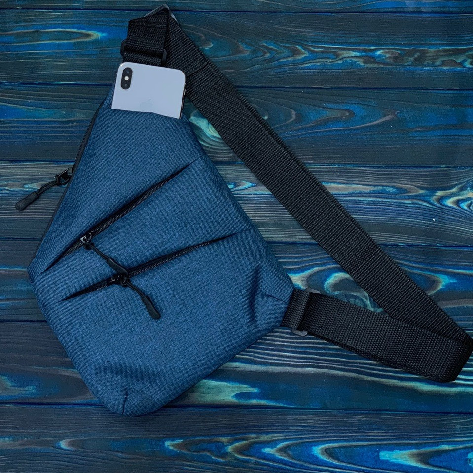 

Сумка мужская через плечо Crossbody Синяя Original