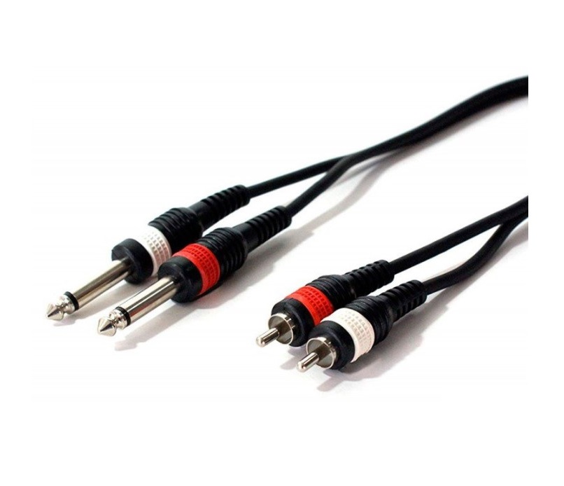 

Готовый аудио кабель 2xJack 6,3 — 2xRCA BIG XC002 1.5м