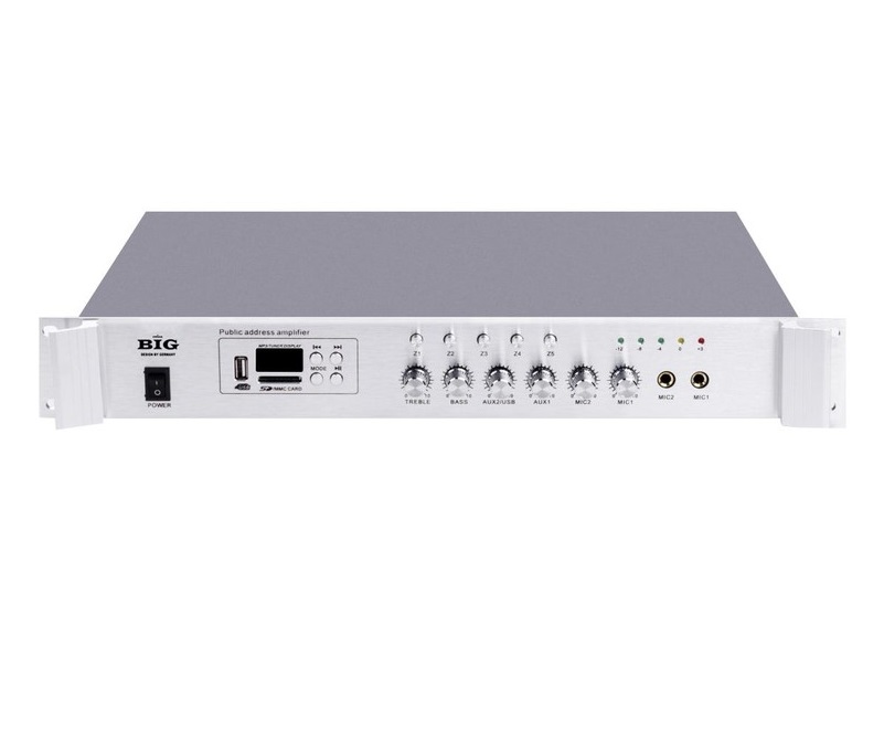 

Трансляционный усилитель BIG PA500 5zone USB/MP3/FM/BT