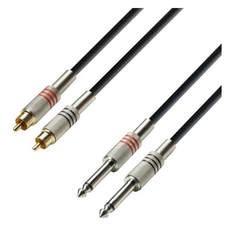 

Готовый аудио кабель 2xJack 6,3 — 2xRCA BIG XC007 8м