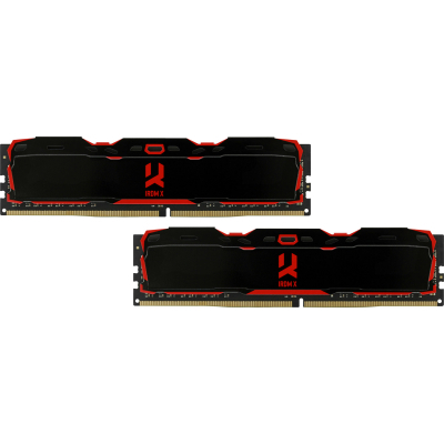 

Модуль памяти для компьютера DDR4 8GB (2x4GB) 2666 MHz IRDM X Black Goodram (IR-X2666D464L16S/8GDC)