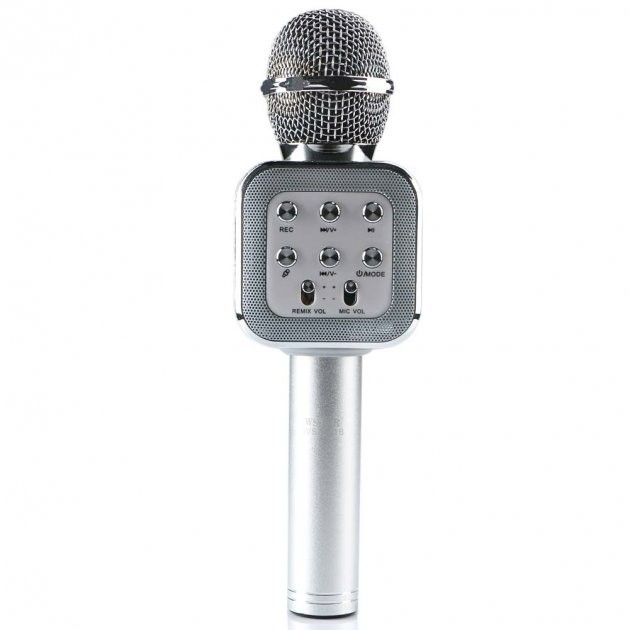 

Микрофон-Караоке Bluetooth WSTER WS-1818 Silver