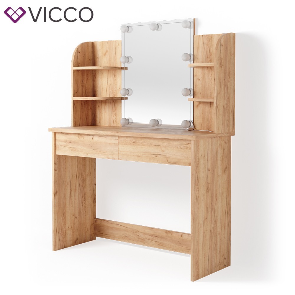 

Туалетный столик с подсветкой Vicco Charlotte 108x142, сонома