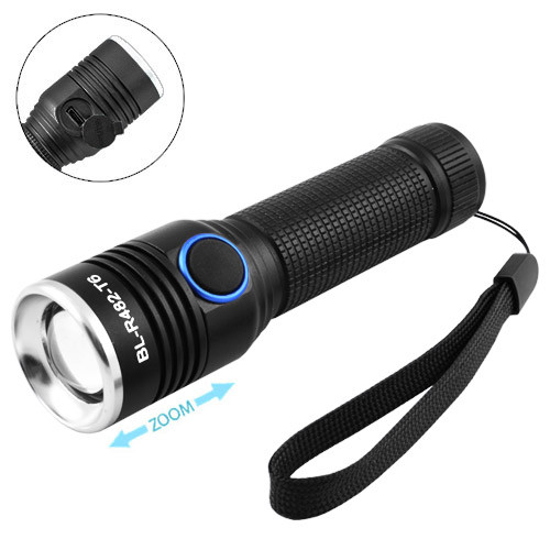 

Ручной фонарь Small Sun R482/R842-T6 ЗУ micro USB 1х18650 zoom Черный (L- 5488)
