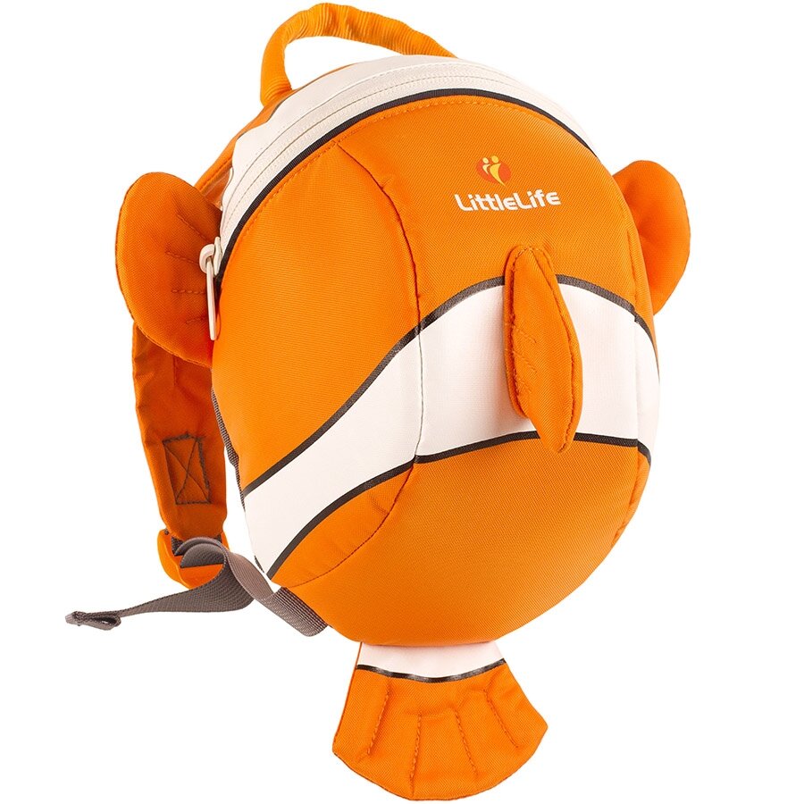 

Рюкзак детский с поводком Little Life Animal Toddler 2L на возраст 1-3 года, clownfish