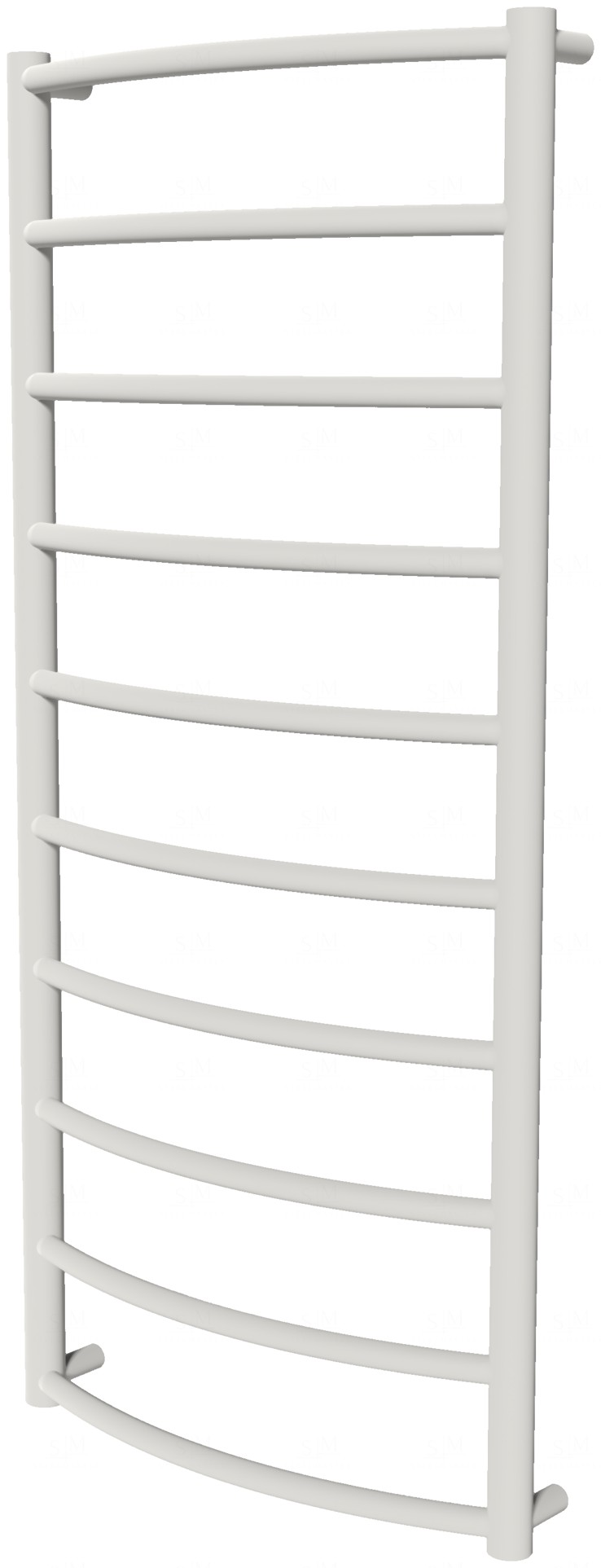 

Белый полотенцесушитель Classic 10 RAL9016 лесенка 1050x482, white