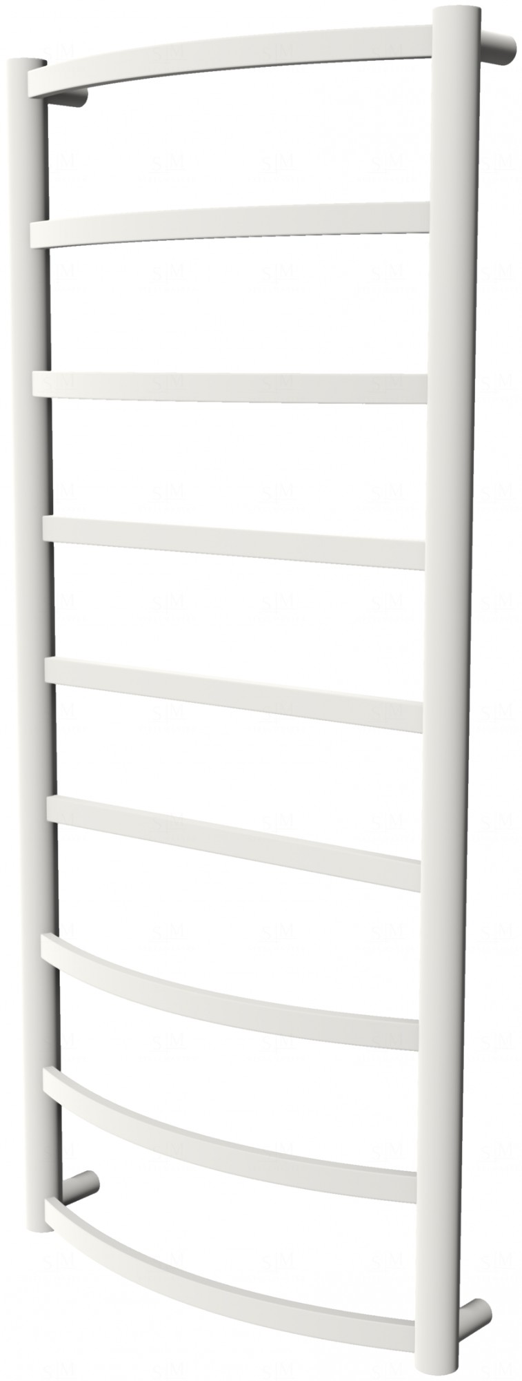 

Белая сушка для полотенец Elite 9 RAL9016 лесенка 950x432, white
