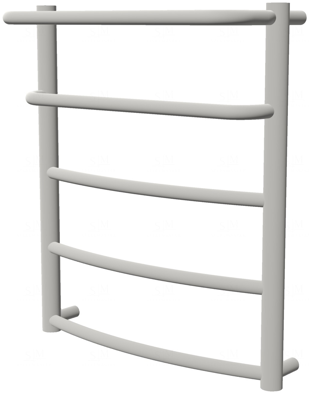 

Белый полотенцесушитель Grosse 5 RAL9016 лесенка 550x482, white