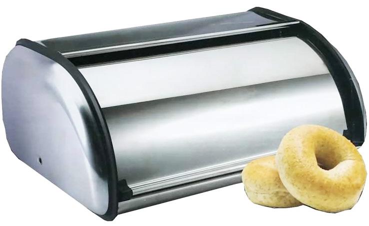 

Хлебница Renberg Breadbox 36x24x15см, нержавеющая сталь, металлик
