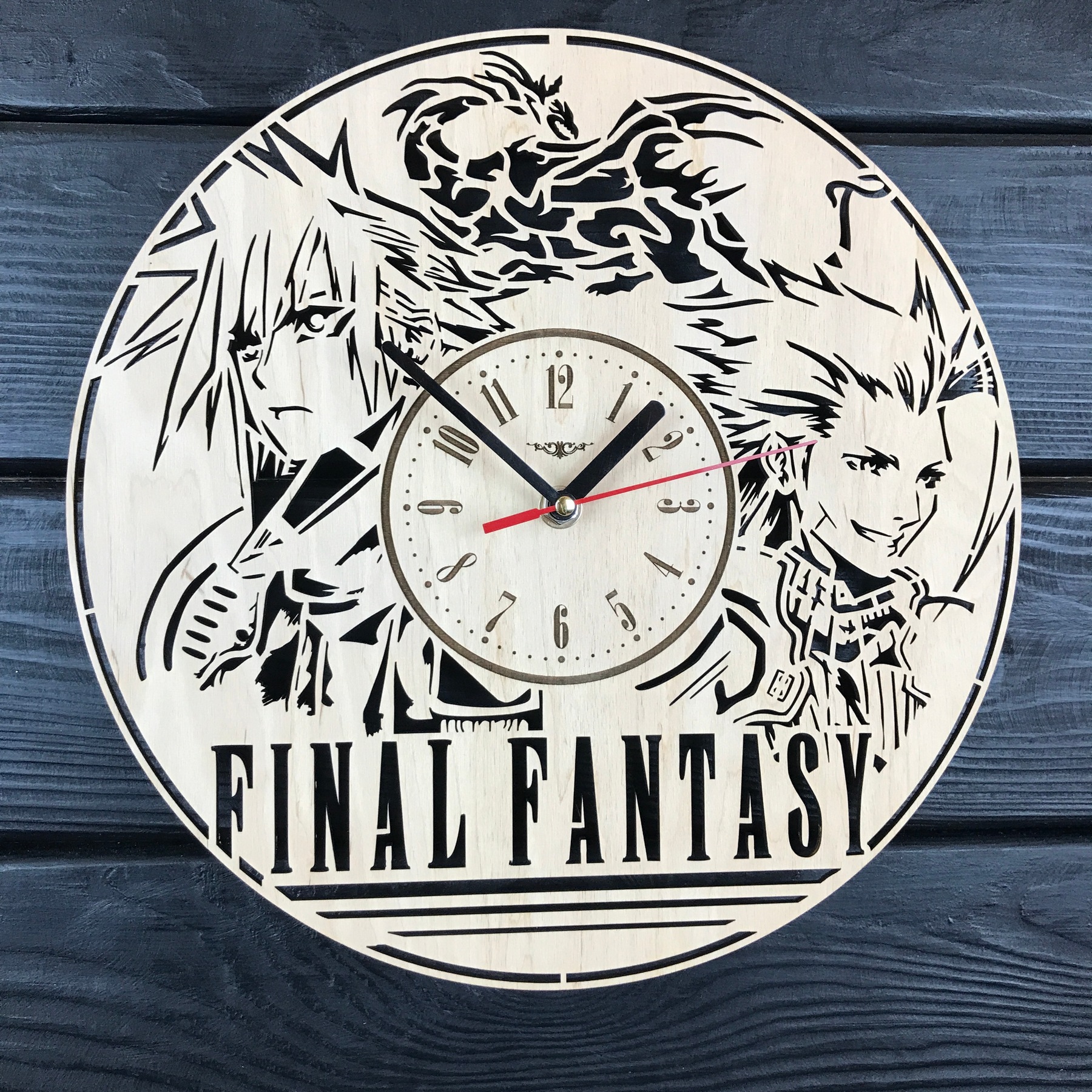 

Необычные деревянные часы в интерьер Final Fantasy CL-0544