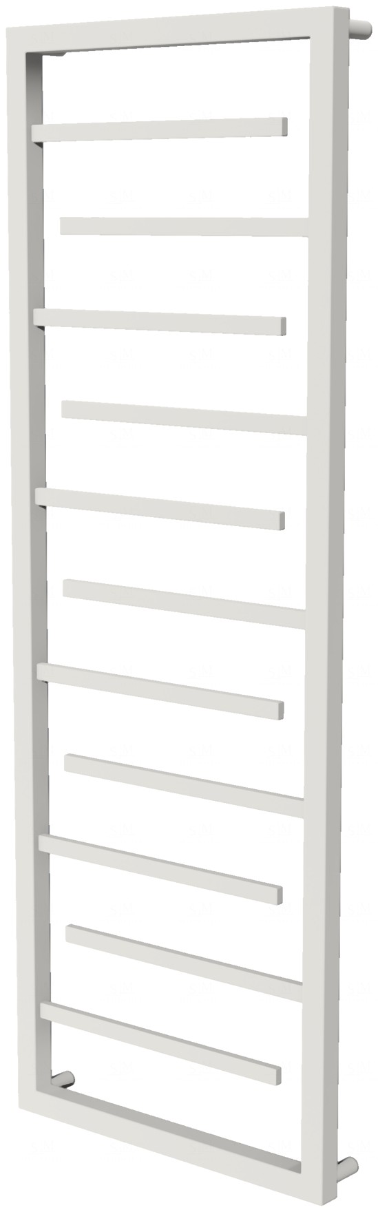 

Белая сушилка для полотенец Prestige 11 RAL9016 лесенка 1250x480, white