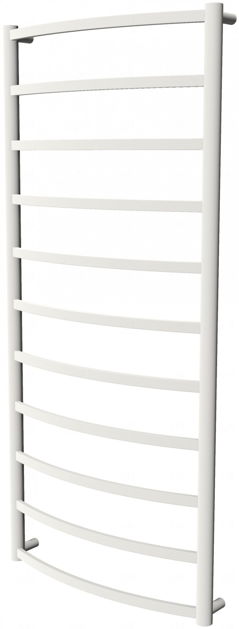 

Белая полотенцесушилка Elite 11 RAL9016 лесенка 1150x532, white