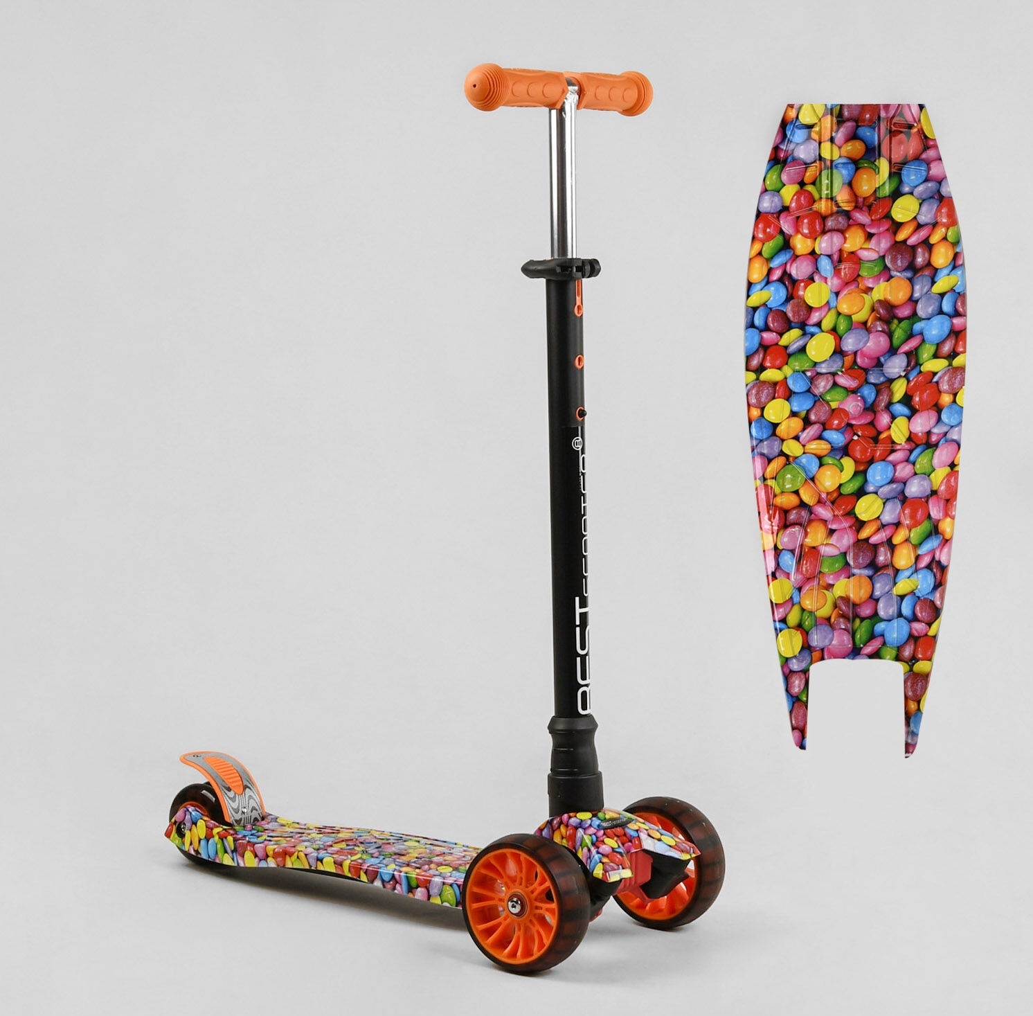 

Самокат Best Scooter MAXI Black-Orange (S-12410)
