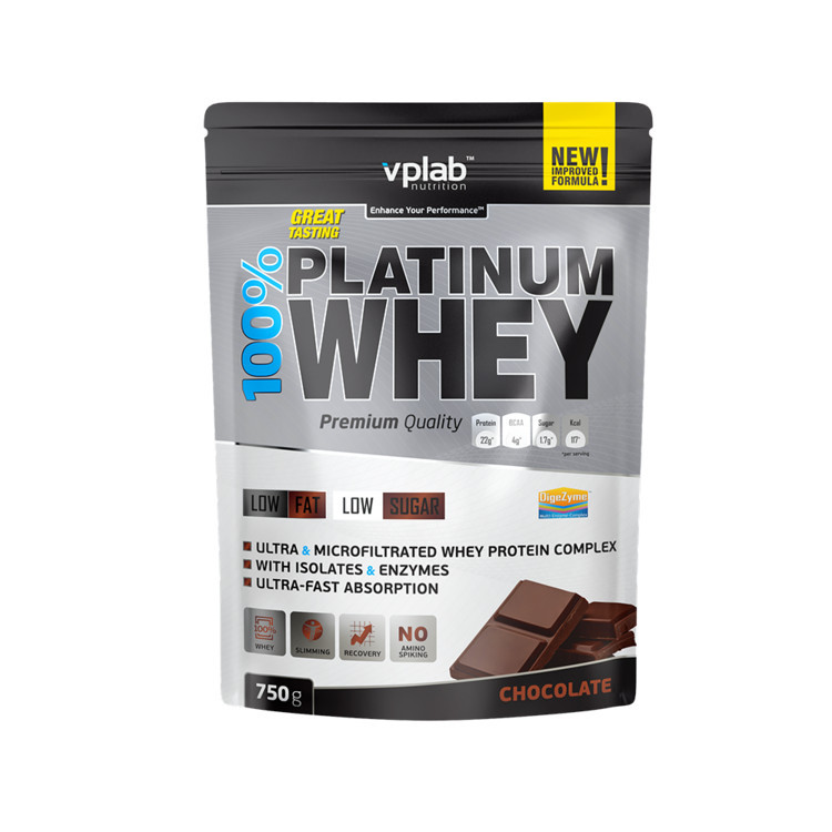 

Изолят сывороточного протеина VP Lab Nutrition "100% Platinum Whey" Шоколад (750г)