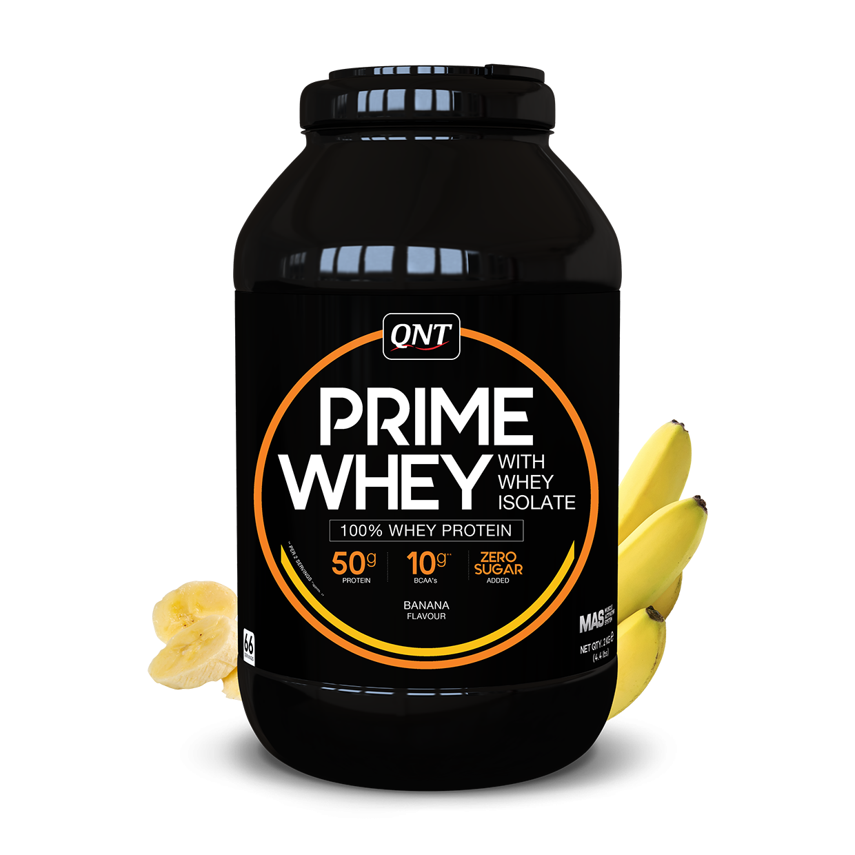 

Изолят сывороточного протеина QNT "Prime Whey" Банан (908г)