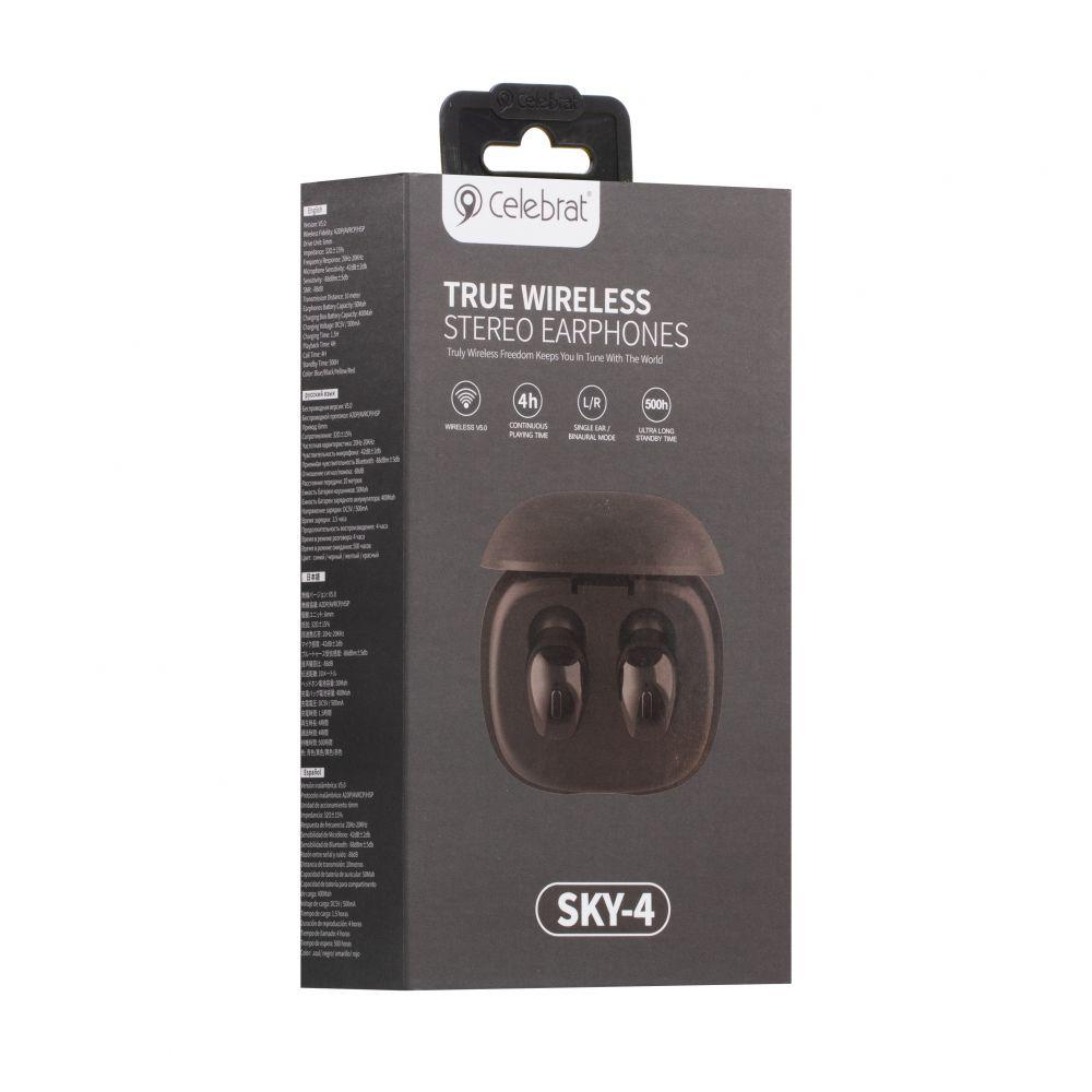 

Наушники Celebrat SKY-4 Bluetooth Black