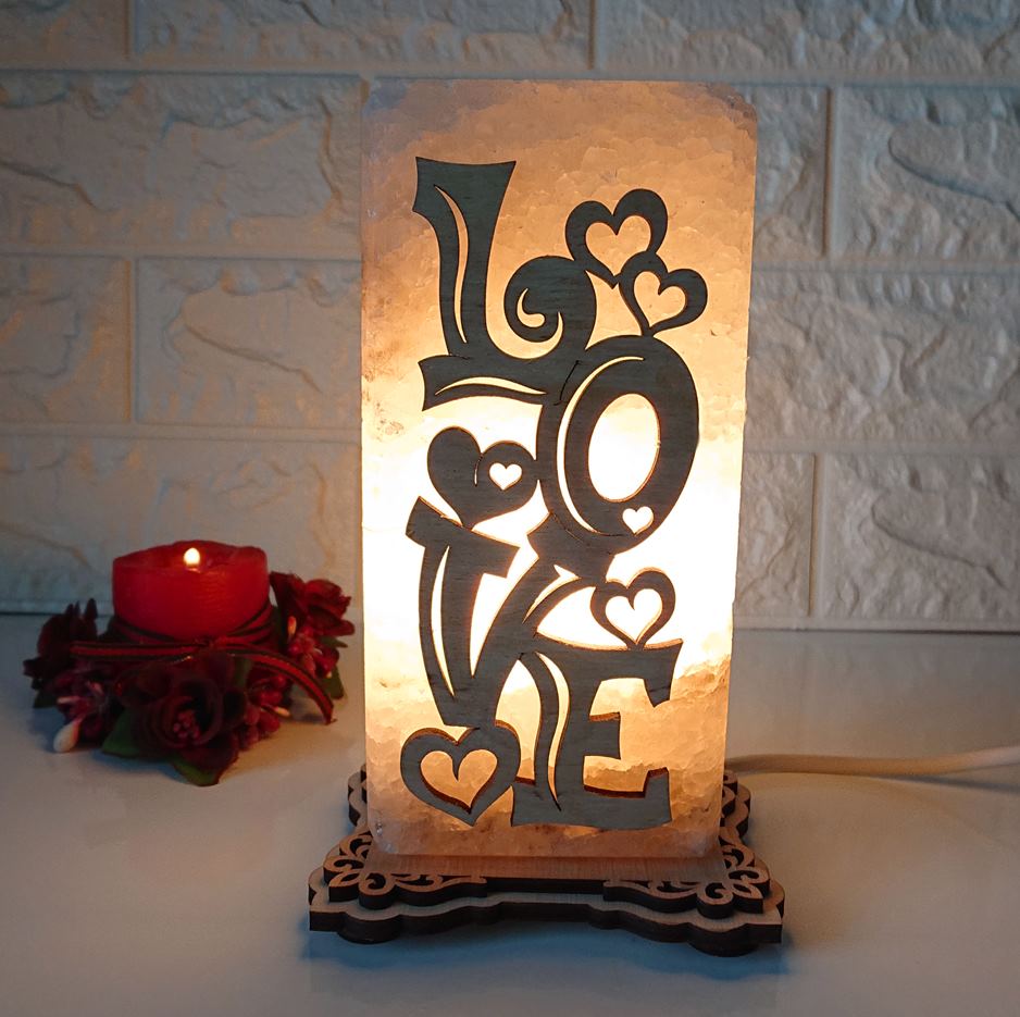 

Соляная лампа-ночник Saltlamp Love прямоугольная высотой 16 см (123730)