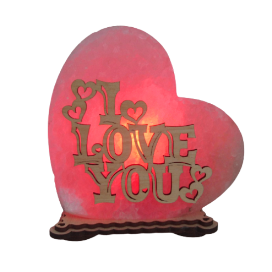 

Соляная лампа-ночник Сердце Saltlamp I Love you высотой 18 см (123723)