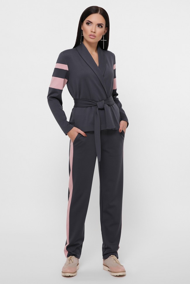 

Костюм Fashion Up KS-1775B  Темно-серый, Костюм Fashion Up KS-1775B 42 Темно-серый