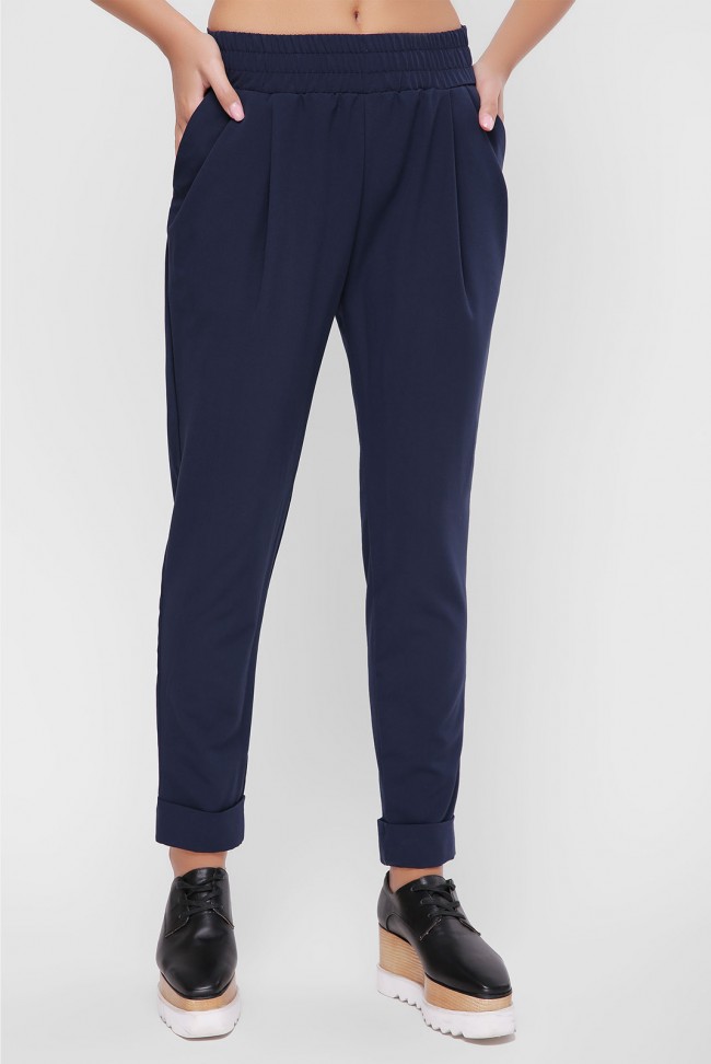 

Брюки Fashion Up SHT-1652A  Темно-синие, Брюки Fashion Up SHT-1652A 44 Темно-синие