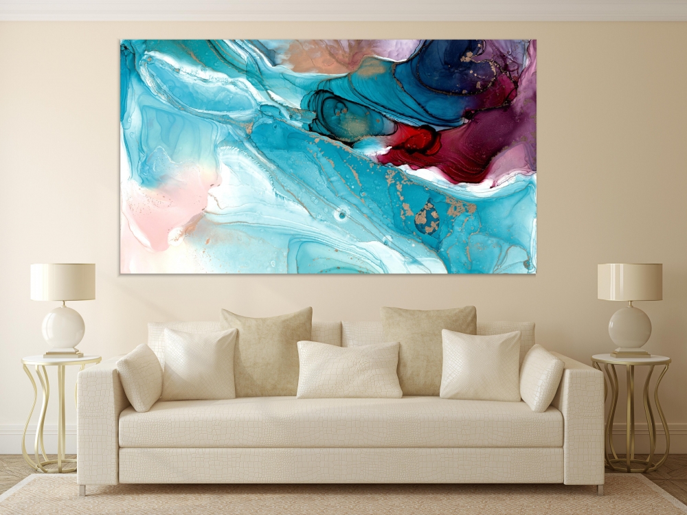 

Картина на холсте Абстракция Waves And Whirlpools 90х180 см.