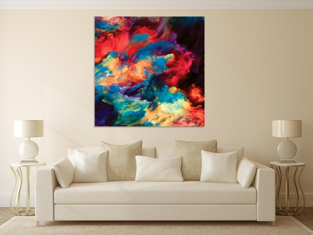 

Картина на холсте Абстракция Color Swirl On Canvas 70х70 см.