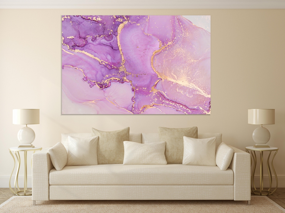 

Картина на холсте Абстракция Mixture Of Lilac And Pink Colors 90х120 см.